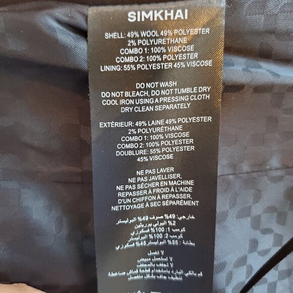 SIMKHAI ! Albany Shawl Lapel Vest (US/6) - Picture 9 of 13